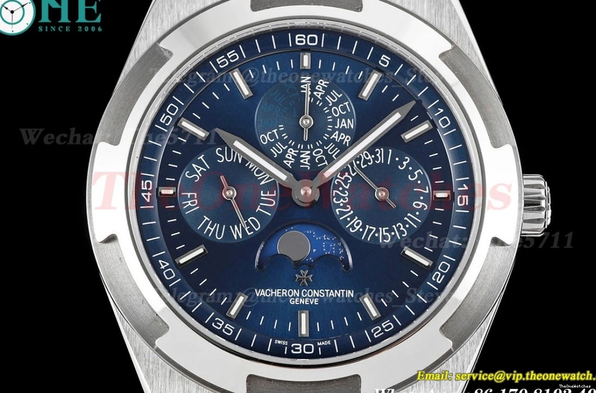4300V A1120 Overseas Blue SS 8F SS Stk Calendar Perpetual 0330